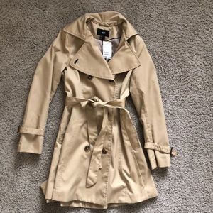 NWT caramel trench coat